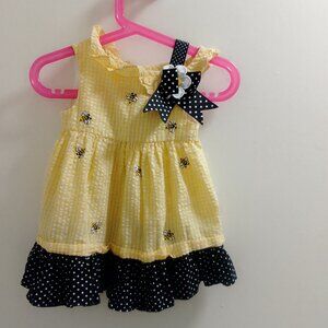 "Rare Editions", Little Baby Girls Bumble Bee Dress